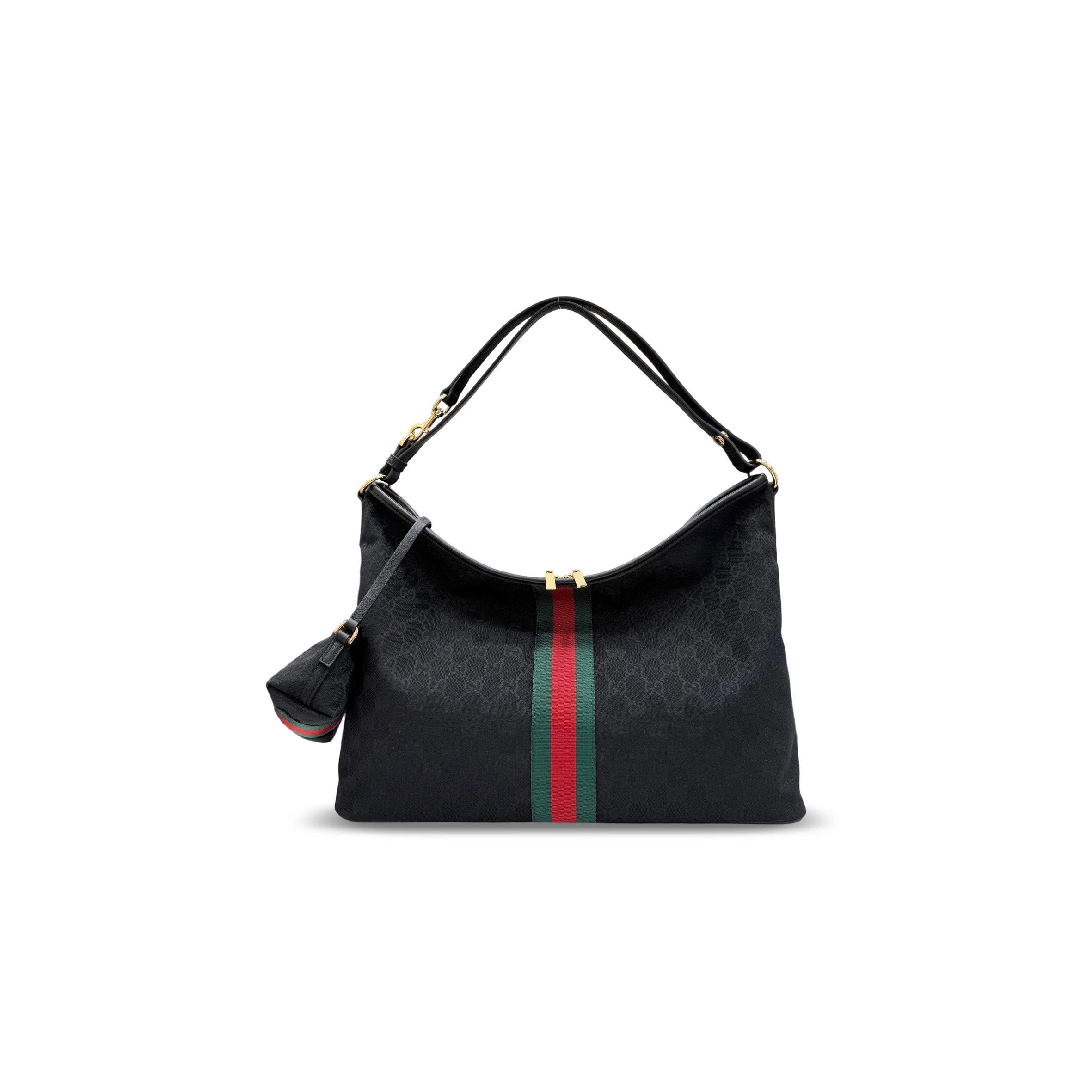 GUCCI LARGE SHOULDER BAG WITH WEB A008NS (39.5*29*15.5cm)